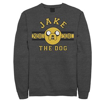 Men's Adventure time Jake The Dog 2010 Head Shot Fleece Graphic Pullover