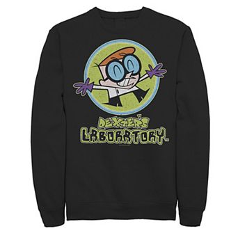 Men's Cartoon Network Dexter's Laboratory Happy Scientist Fleece Graphic Pullover