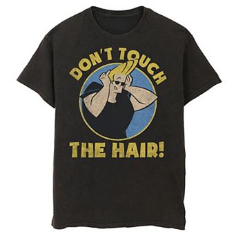 Men's Cartoon Network Johnny Bravo "Don't Touch The Hair" Graphic Tee