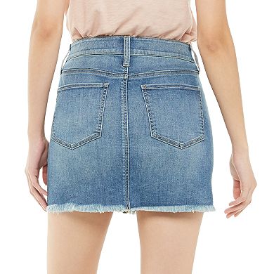 Juniors' SO® Cargo Pocket Denim Skirt