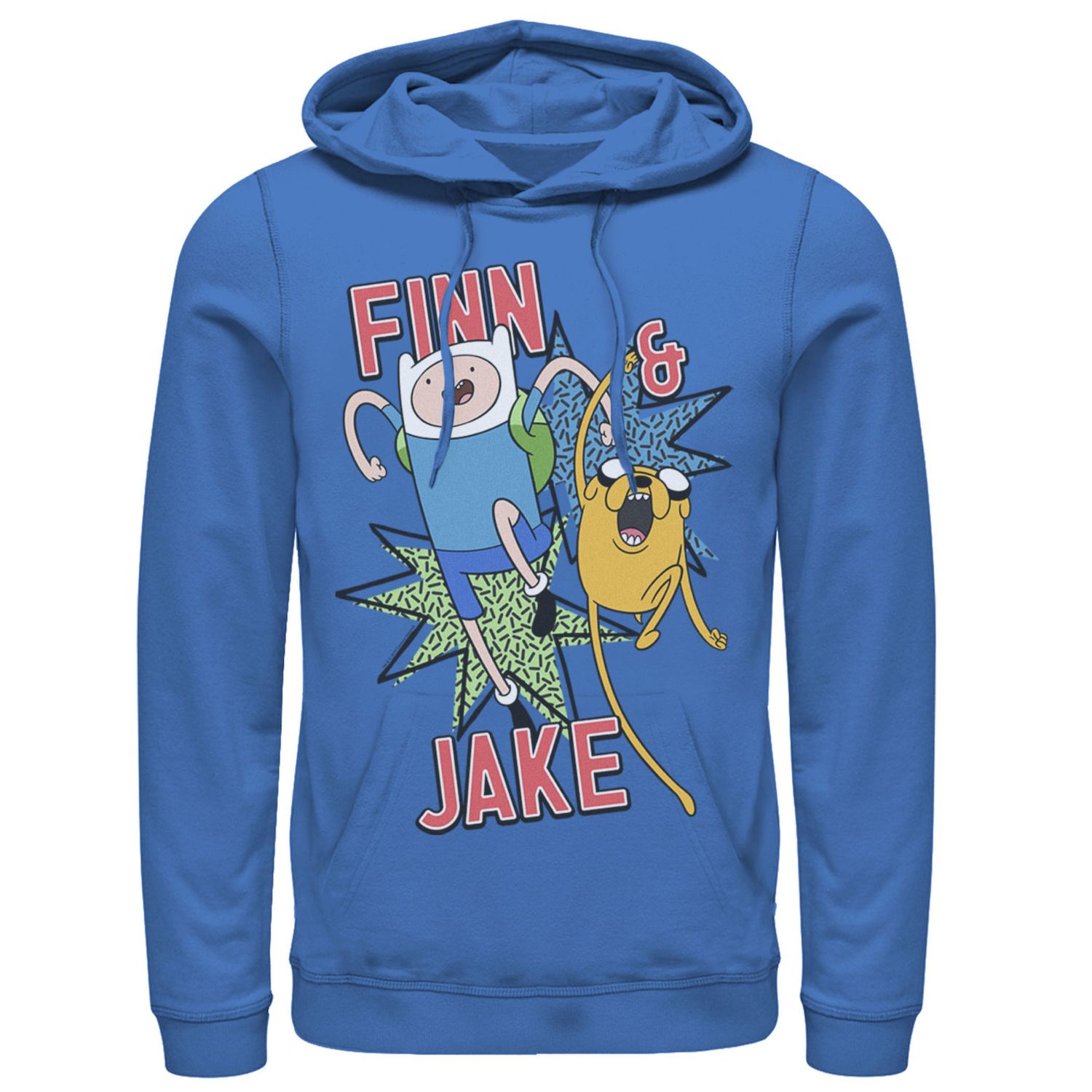 Men's Cartoon Network Adventure Time Finn Jake Kapow Hoodie