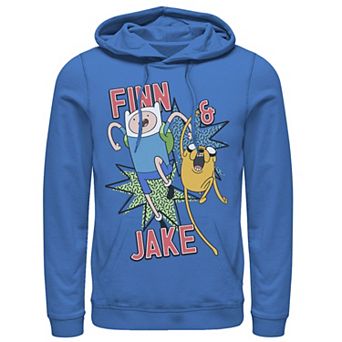 Men's Cartoon Network Adventure Time Finn & Jake Kapow Hoodie