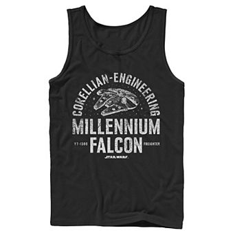 Men's Star Wars Millennium Falcon Corellian Engineering Freighter Tank Top