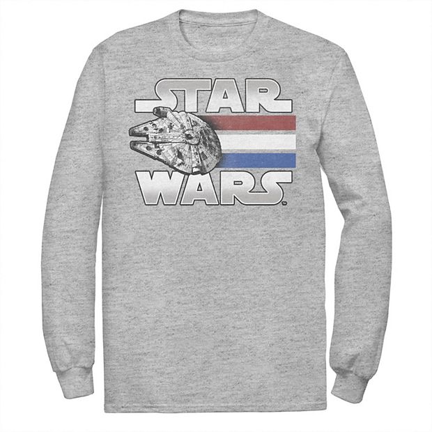 millennium falcon red white and blue shirt