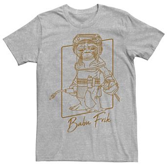 Men's Star Wars The Rise Of Skywalker Babu Frik Outline Tee