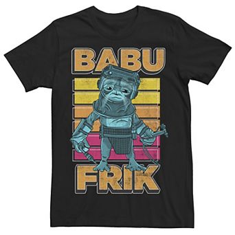 Men's Star Wars The Rise of Skywalker Babu Frik Pop Art Portrait Tee