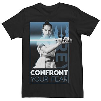 Men's Star Wars: The Rise Of Skywalker Rey Confront Your Fears Graphic Tee