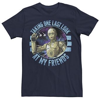 Men's Star Wars: The Rise Of Skywalker C-3PO Taking One Last Look Tee