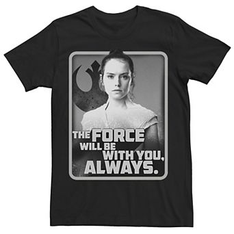 Men's Star Wars: The Rise Of Skywalker Rey Force Will Be With You Tee
