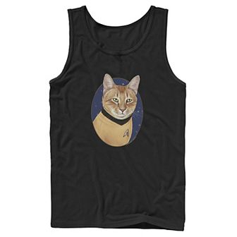 Men's Star Trek Original Series Cat Captain Kirk Tank Top