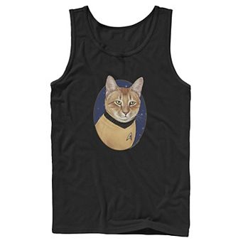Men's Star Trek Original Series Cat Captain Kirk Tank Top