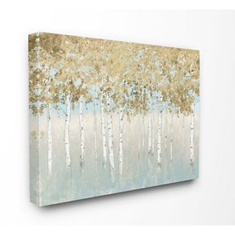 Stupell Home Decor 'Abstract Gold Tree Landscape' Painting Stretched Canvas Wall Art