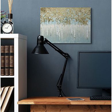 Stupell Home Decor 'Abstract Gold Tree Landscape' Painting Stretched Canvas Wall Art