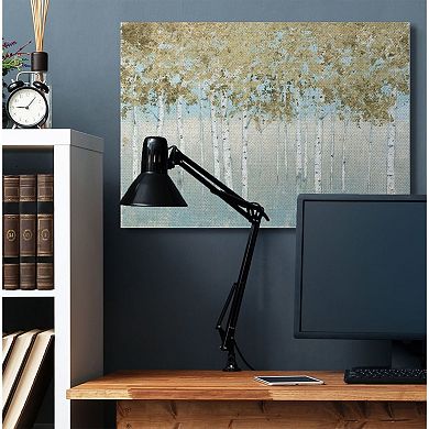 Stupell Home Decor 'Abstract Gold Tree Landscape' Painting Stretched Canvas Wall Art