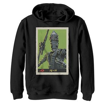 Boys 8-20 Star Wars The Mandalorian IG-11 Droid Card Graphic Fleece Pullover