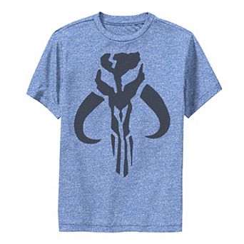 Boys 6-20 Star Wars The Mandalorian Mythosaur Skull Logo Performance Graphic Tee