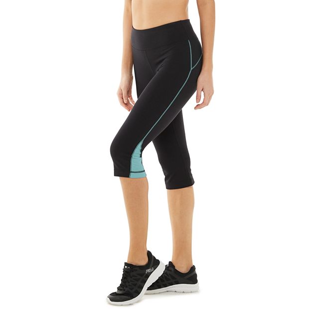 FILA SPORT Women's High Waist Capri Skimmer Leggings Exercise Yoga