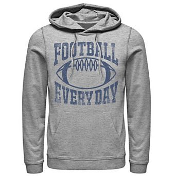 Men's Football Every Day Vintage Collegiate Navy Graphic Pullover Graphic Hoodie