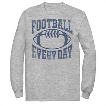 Men's Football Every Day Vintage Collegiate Navy Long Sleeve Graphic Tee