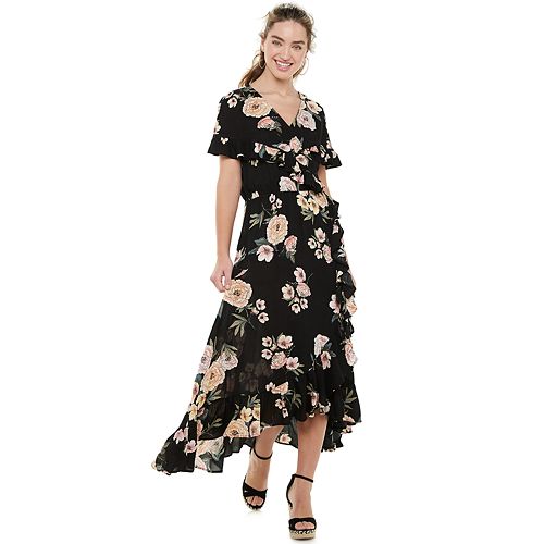 ruffle wrap maxi