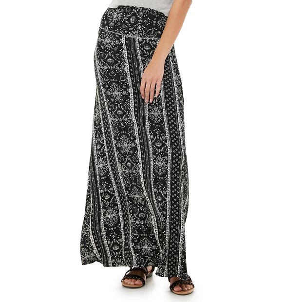 Black maxi skirt outlet kohls