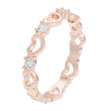 LC Lauren Conrad Cubic Zirconia Heart Ring