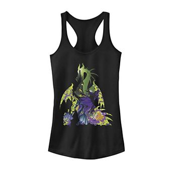 Juniors' Disney's Sleeping Beauty Maleficent Dragon Silhouette Tank Top