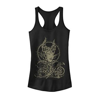 Juniors' Disney's Sleeping Beauty Maleficent Crow Branches Tank Top