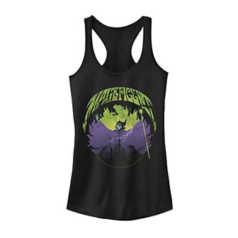 Juniors' Disney's Sleeping Beauty Maleficent Rock Theme Tank Top