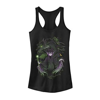 Juniors' Disney's Sleeping Beauty Maleficent Manga Art Tank Top