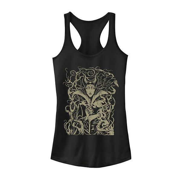 Juniors' Disney's Sleeping Beauty Maleficent Branch Throne Tank Top