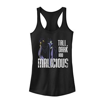 Disney's Sleeping Beauty Maleficent Juniors' Tall Dark And Malicious Tank Top