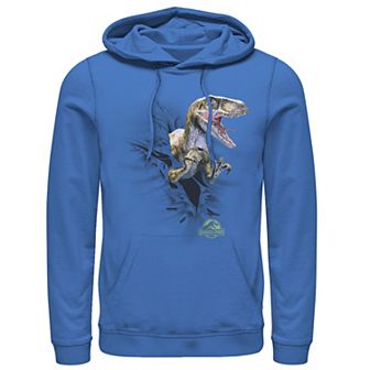 Men's Jurassic Park Velociraptor Tears Through Graphic Pullover Hoodie