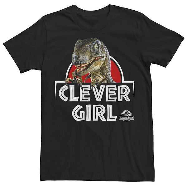 Men's Jurassic Park Velociraptor Real Clever Tee