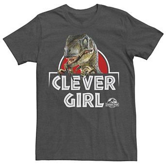 Men's Jurassic Park Velociraptor Real Clever Tee