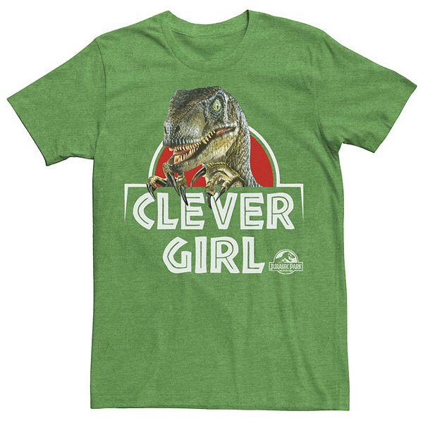 Men's Jurassic Park Velociraptor Real Clever Tee