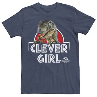 Men's Jurassic Park Velociraptor Real Clever Tee