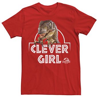 Men's Jurassic Park Velociraptor Real Clever Tee