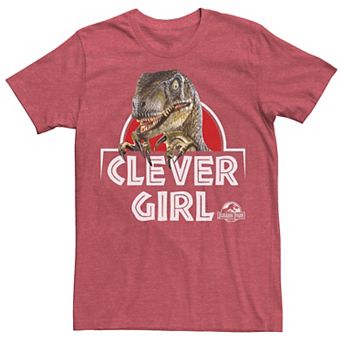 Men's Jurassic Park Velociraptor Real Clever Tee