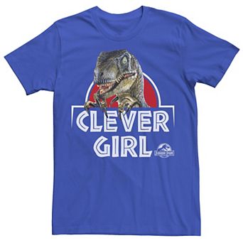 Men's Jurassic Park Velociraptor Real Clever Tee