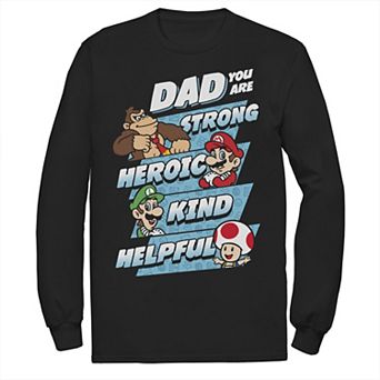 Men's Nintendo Super Mario Dad You Are Long Sleeve Tee