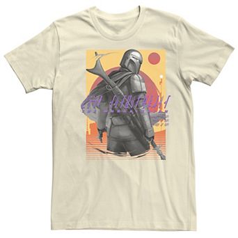Men's Star Wars The Mandalorian Striped Sunset Tee