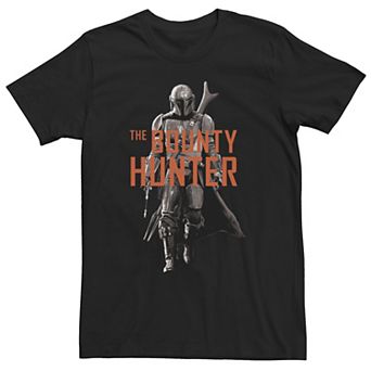 Men's Star Wars The Mandalorian Large Bounty Hunter Text Graphic Tee