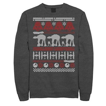 Men's Star Wars Battle Of Hoth Ugly Christmas Sweater Pullover Fleece