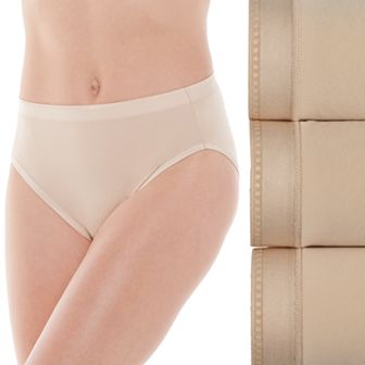 Women's Vanity Fair Lingerie® 3-Pack Comfort Where it Counts Hicut Panties 13464