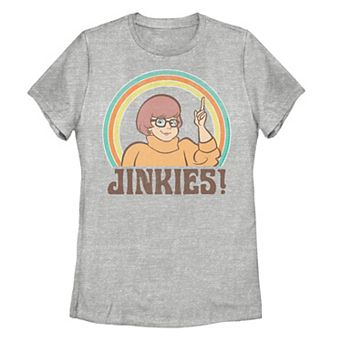 Juniors' Scooby-Doo Velma Jinkies Retro Circle Portrait Tee