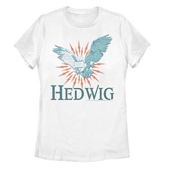 Juniors' Harry Potter Hedwig Delivery Portrait Tee