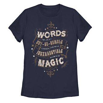 Juniors' Harry Potter Words Are An Inexhaustible Source Of Magic Tee