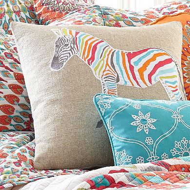 Mirage Zebra Throw Pillow