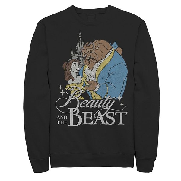 Men s Disney Beauty The Beast Vintage Logo Dance Sweatshirt